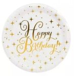 Papír tányér 23cm - Happy Birthday (6db)