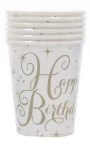 Papír pohár  - Happy Birthday (6db)