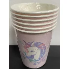 Papír pohár  - Unikornis (6db)