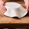 Készre nyújtott fondant kör lap - Fehér