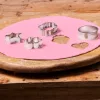 Készre nyújtott fondant kör lap - Rózsaszín