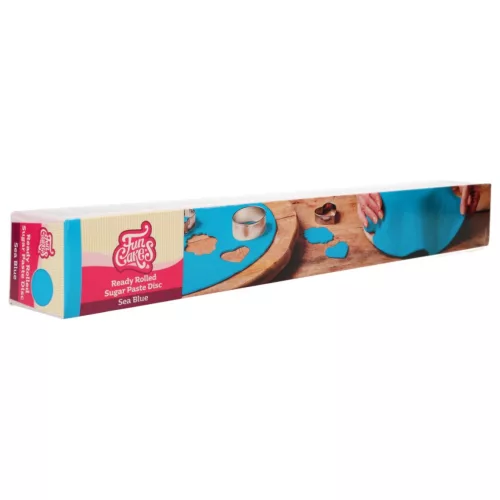 Készre nyújtott fondant kör lap - Tenger kék