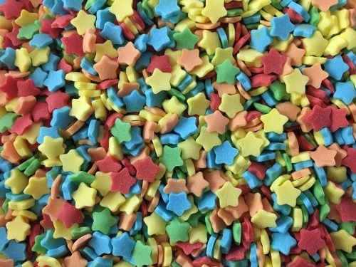 Confetti csillag színes 50g