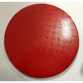 Torta dob 30cm mintás piros