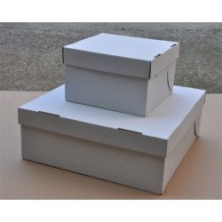 Torta doboz fedeles 19x19x12 cm
