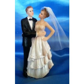 Nászpár 13cm (ölelős)