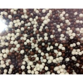 Gabonagolyó 100g - Barna-fehér 2mm