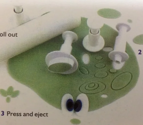 Fondant / Marcipán rugós kiszúró - Ovális 4db-os készlet