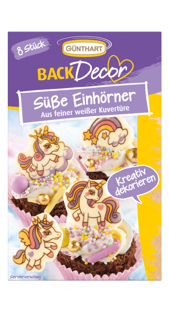 Image of Csoki dísz - Unikornis (8db)