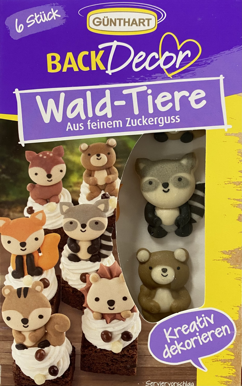 Image of Cukordísz - Erdei állatok (6db)