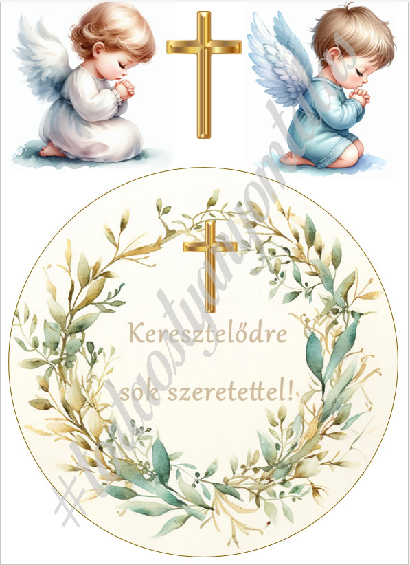 Image of Torta ostya - Keresztelő A4 5.