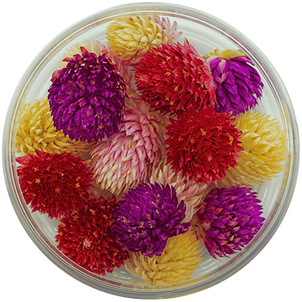 Image of Ehető virág gömb amaránt 15db