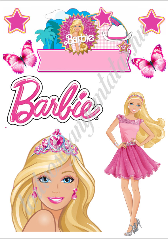 Image of Torta ostya - Barbie Mix A4 1.