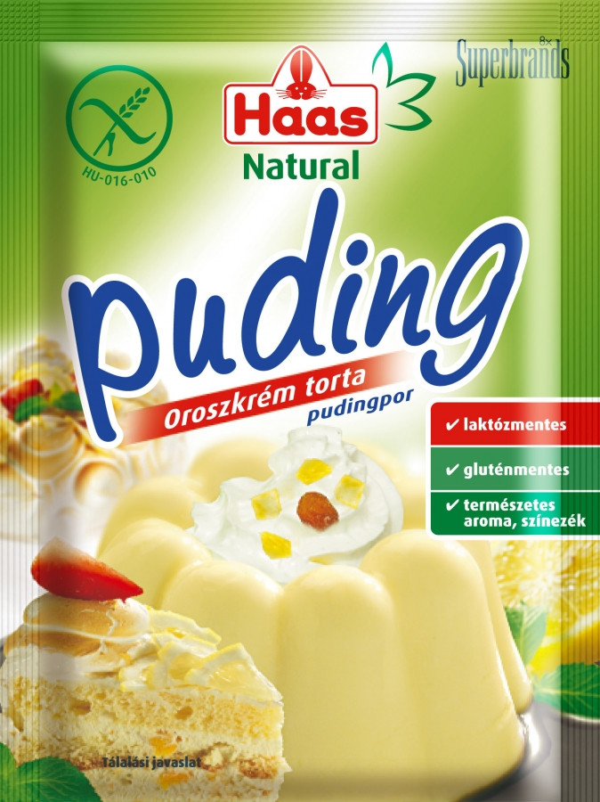 Image of Haas Natural Oroszkrém torta pudingpor 40g