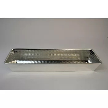 Image of Fém tepsi szögletes 130x400x60mm