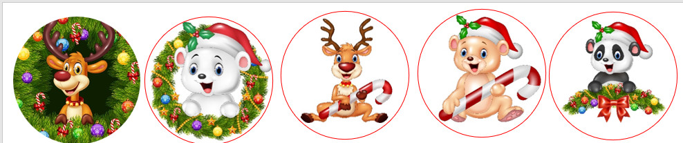 Image of Ostyakorong - Karácsonyi állatok 06. (12db)