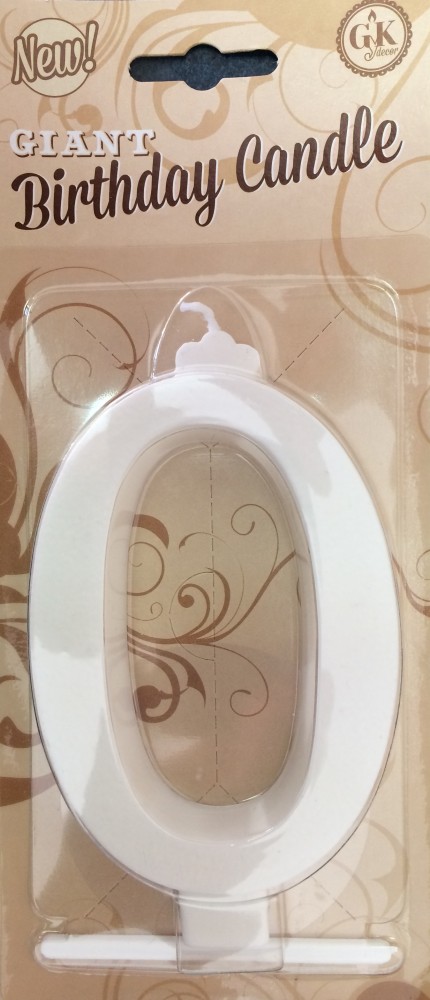 Image of Gyertya óriás - "0" Fehér