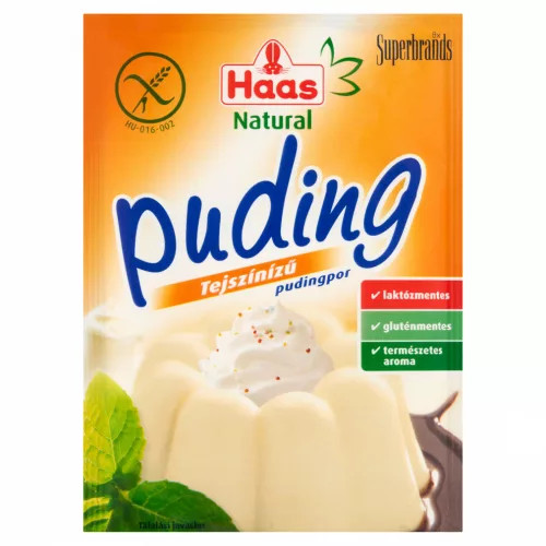 Image of Haas Natural Tejszínízű pudingpor 40g