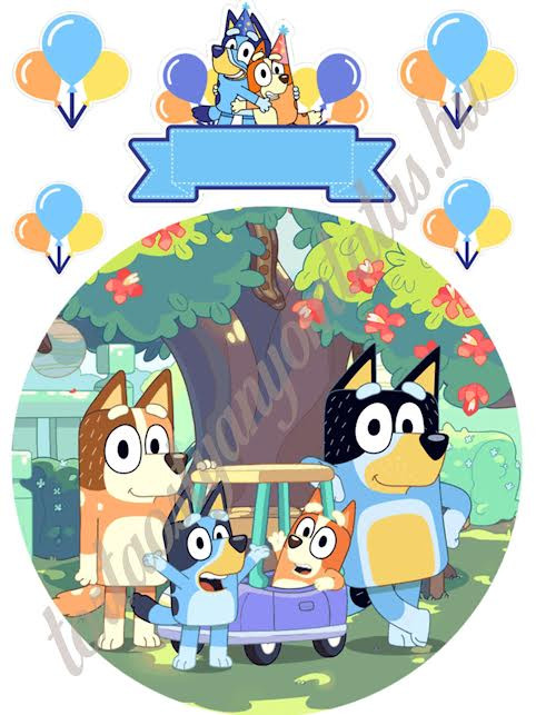 Image of Torta ostya - Bluey A4 1.