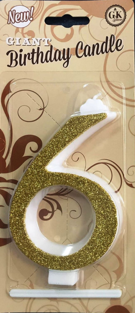 Image of Gyertya óriás - "6" Arany