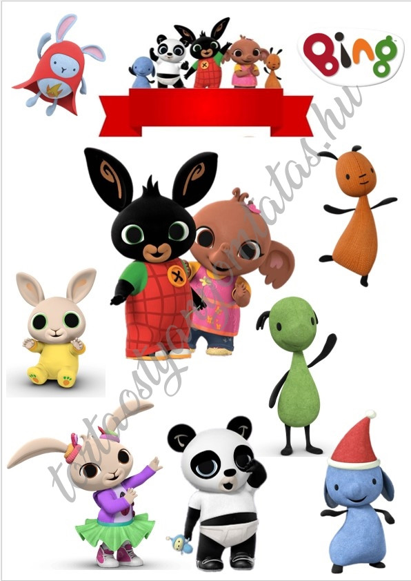 Image of Torta ostya - Bing nyuszi mix A4 2.