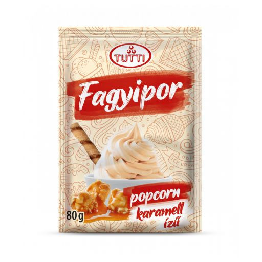 Image of Fagyipor TUTTI Popcorn-karamell 80 g/cs