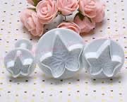 Image of Fondant / Marcipán rugós kiszúró - Borostyán levél 3db-os készlet