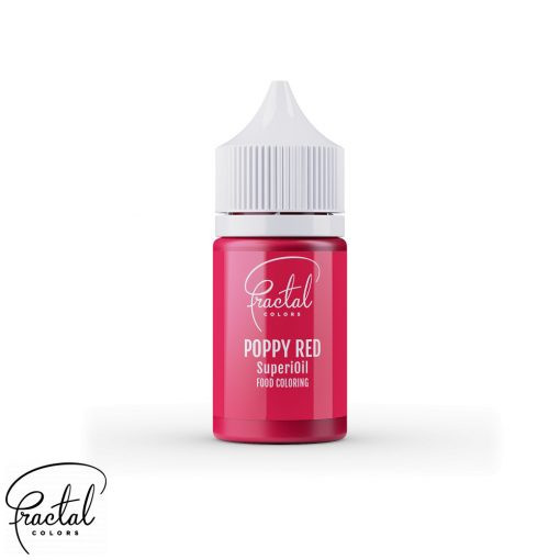 Image of Fractal - Superioil Olaj alapú ételfesték 30ml - Poppy Red