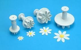 Image of Fondant / Marcipán rugós kiszúró - Margaréta 4db-os készlet