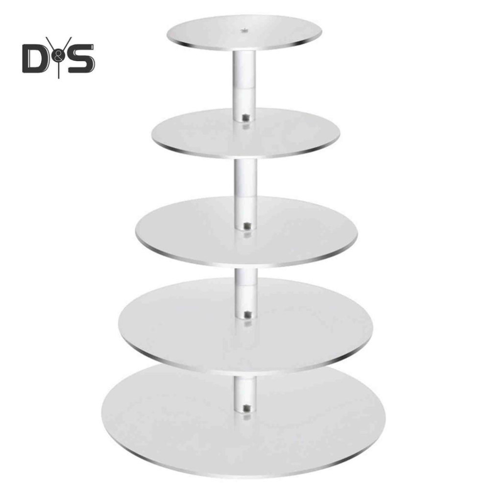 Image of Tortaállvány 5 emeletes (plexi,műanyag)