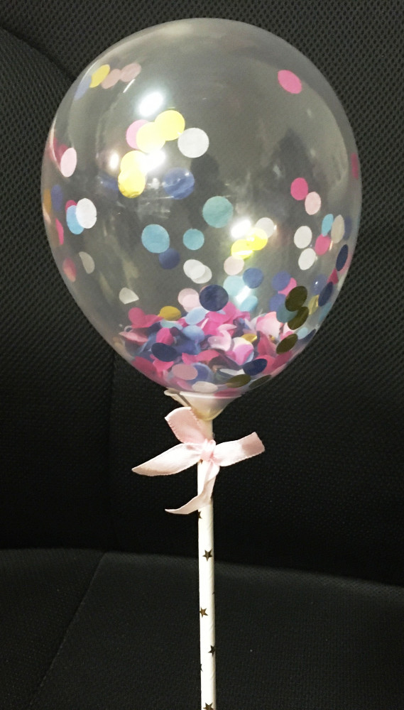 Image of Tortadekoráció lufi beszúró - 7. Színes mix