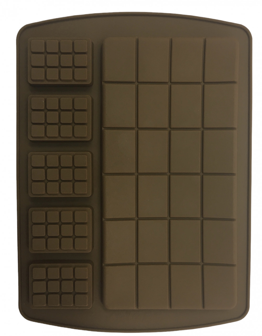 Image of Szilikon csoki öntőforma - Tábla forma mini+nagy 6db-os