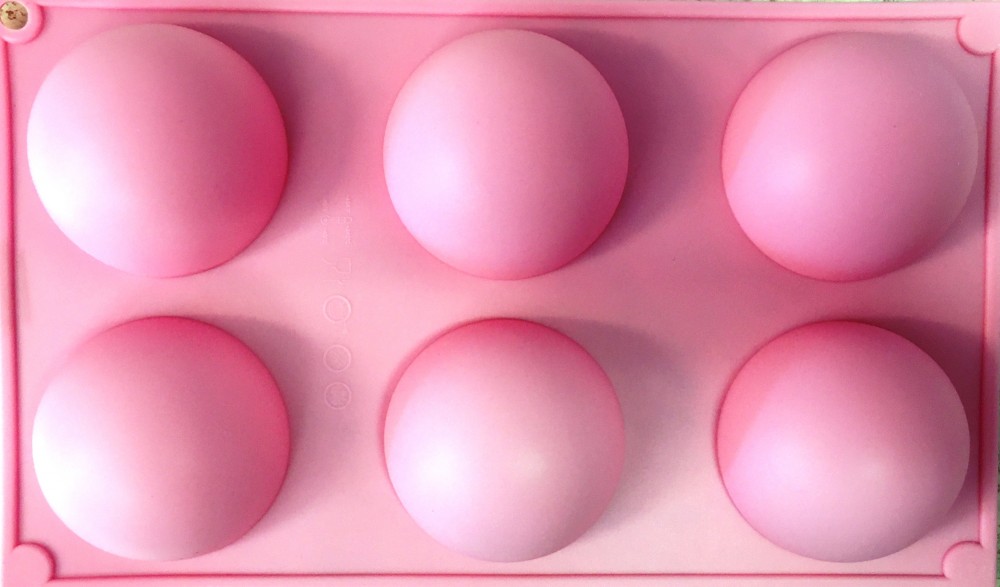 Image of Mousse szilikon forma - Félgömb sima 6db-os nagy 7cm