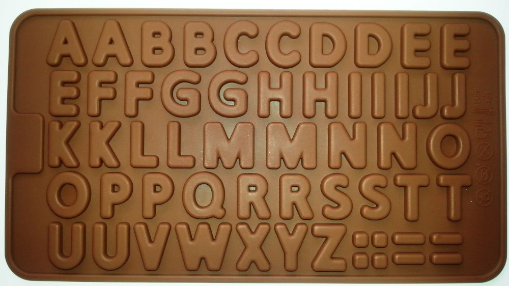 Image of Szilikon csoki öntőforma - Betű