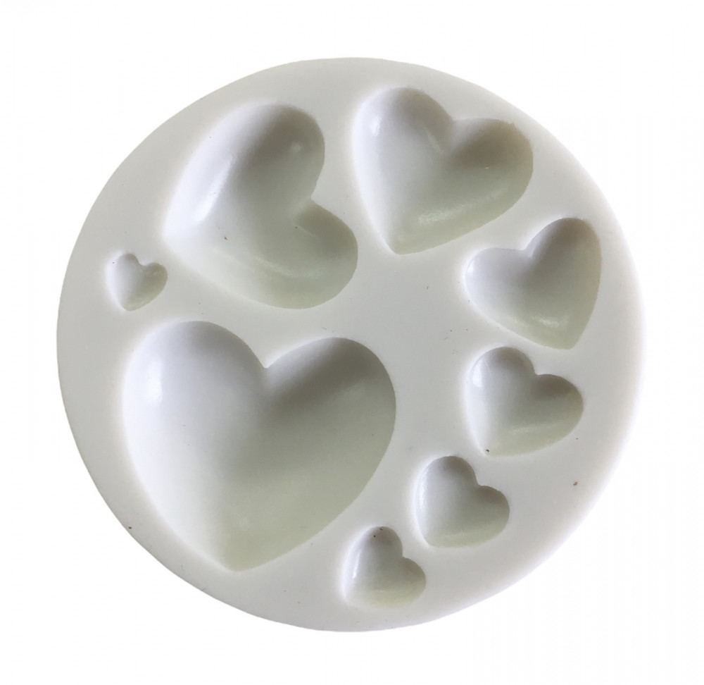 Image of Szilikon forma - Szívecskék(8db)