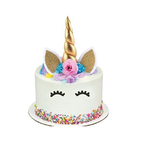 Image of Tortadekoráció unikornis - Arany