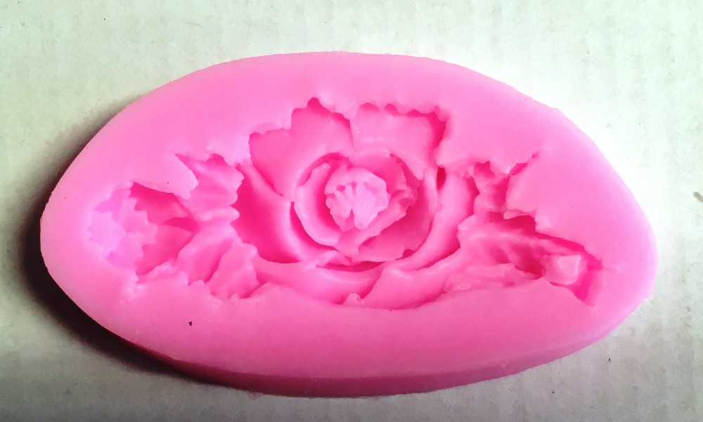Image of Szilikon forma - Rózsa+levél