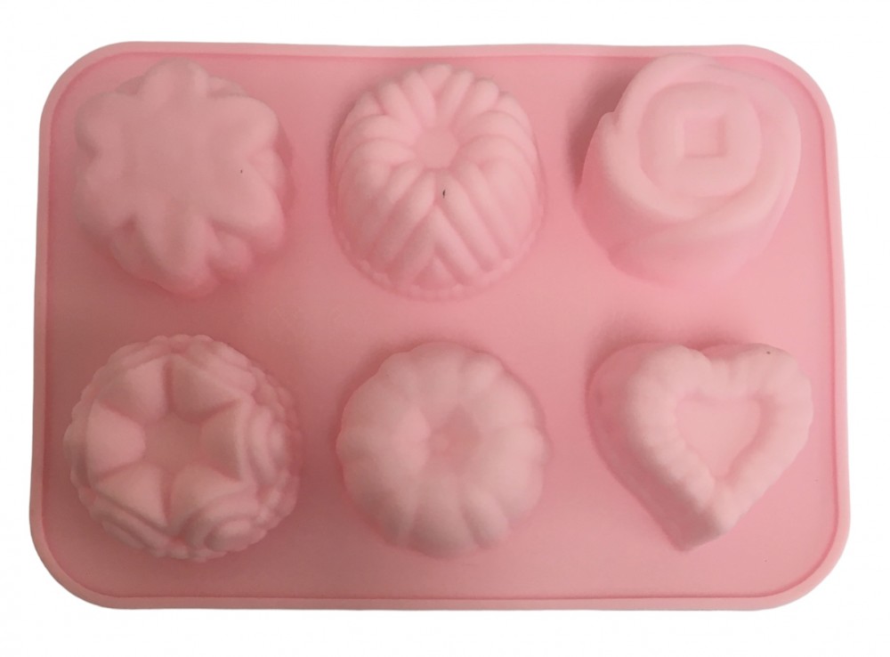 Image of Mousse szilikon forma - Virágok (6db-os) kicsi