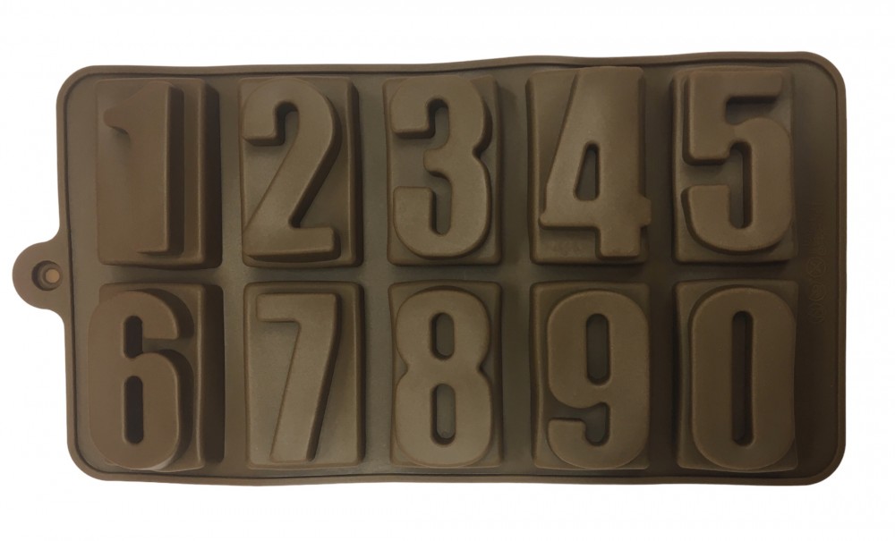 Image of Szilikon csoki öntőforma - Nagy számok