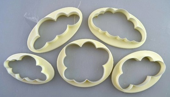 Image of Fondant / Marcipán kiszúró - Bárányfelhők 5db-os készlet