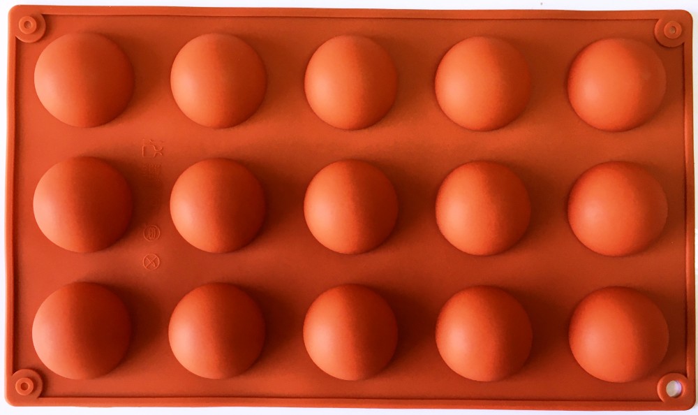 Image of Mousse szilikon forma - Félgömb sima 15db-os (4cm)