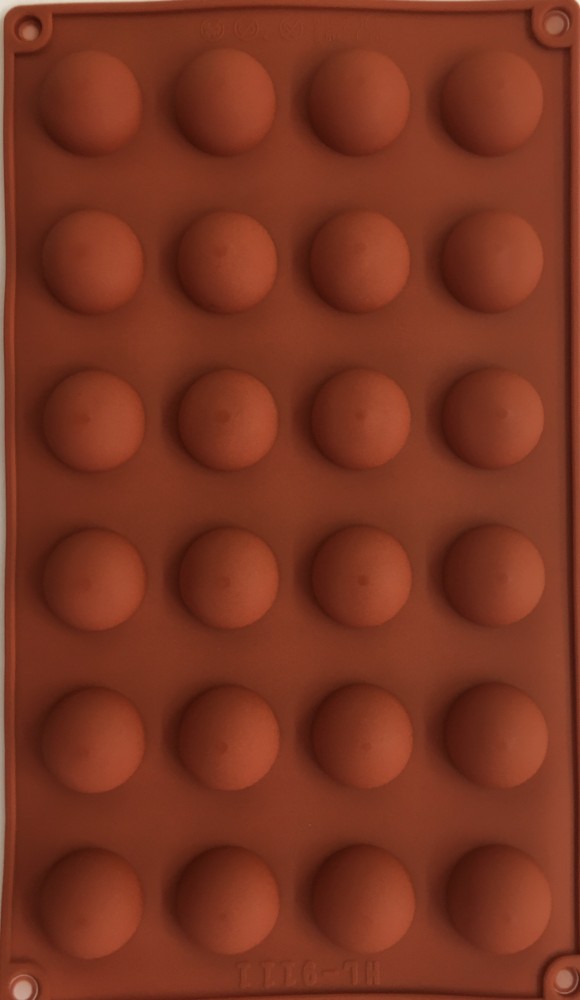 Image of Mousse szilikon forma - Félgömb sima 24db-os (2,5cm)