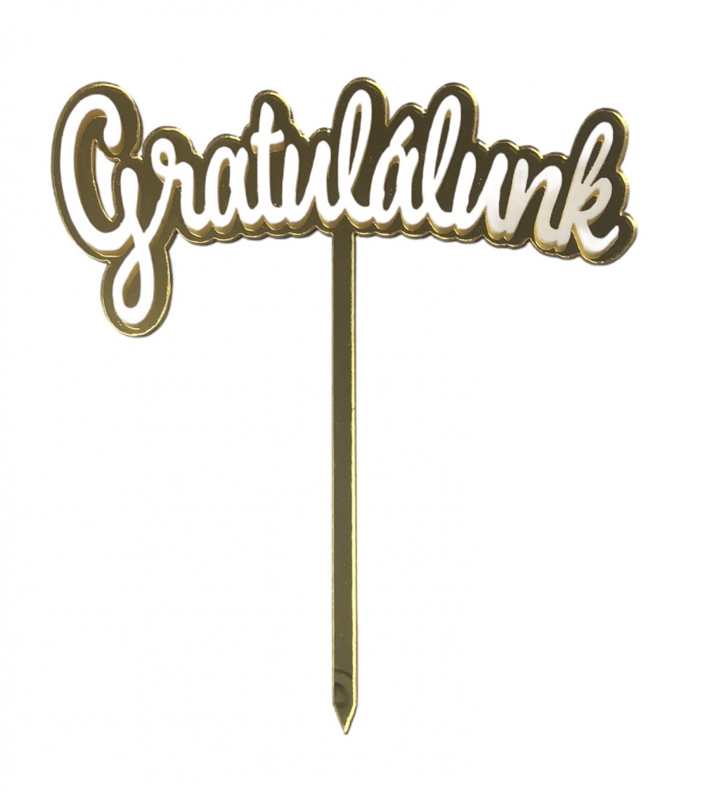 Image of Torta beszúró " Gratulálunk"