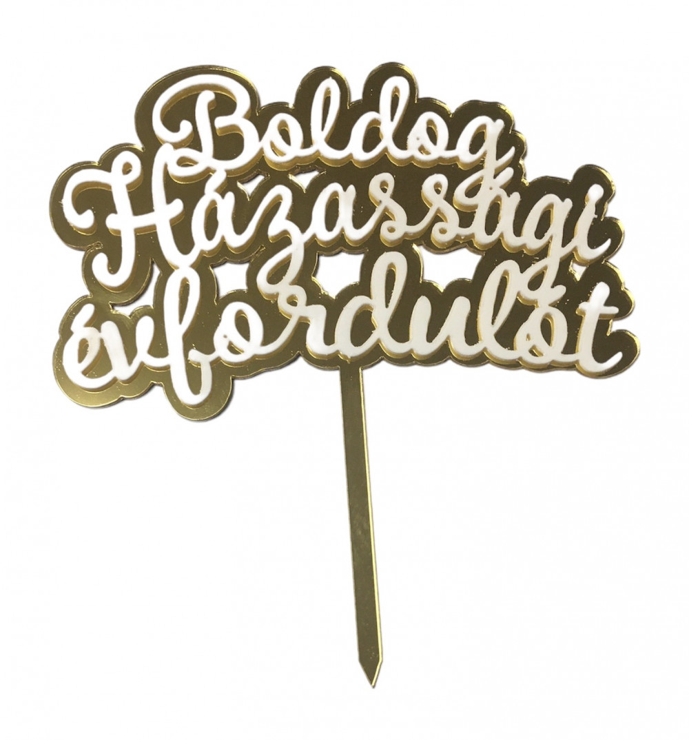 Image of Torta beszúró " Boldog házassági évfordulót"