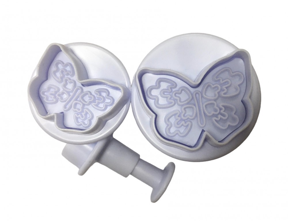 Image of Fondant / Marcipán rugós kiszúró - Pillangó mintás 3db-os készlet