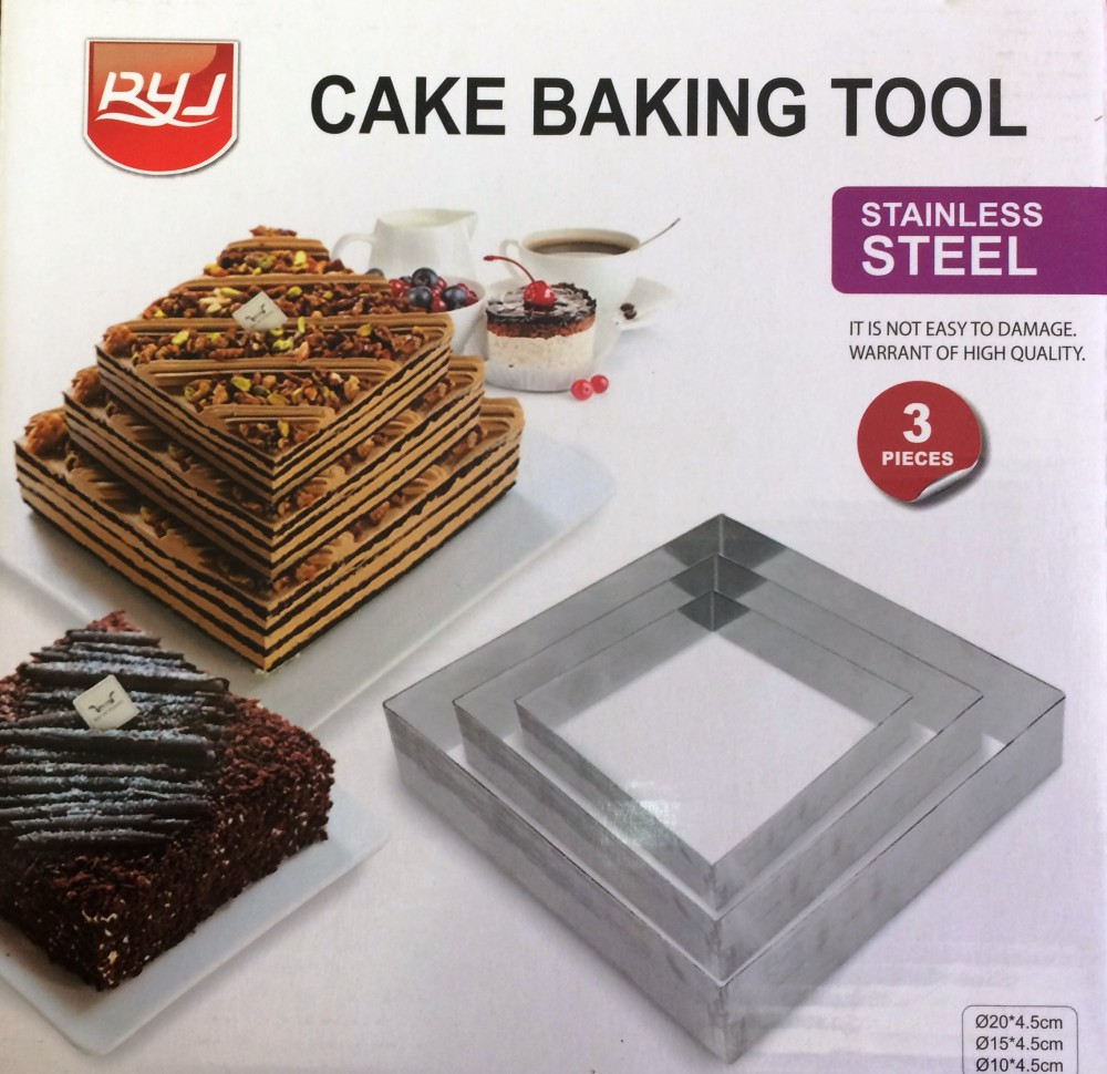 Image of Sütőforma keret 3db - Négyzet