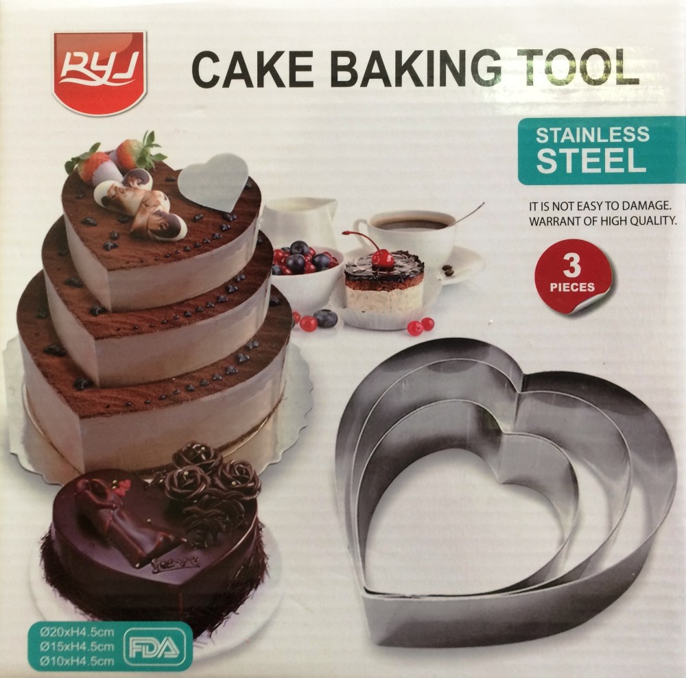 Image of Sütőforma keret 3db - Szív