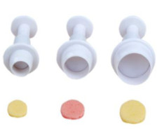 Image of Fondant / Marcipán rugós kiszúró - Kör 3db-os készlet