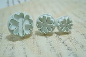 Image of Fondant / Marcipán rugós kiszúró - Kankalin 3db-os készlet