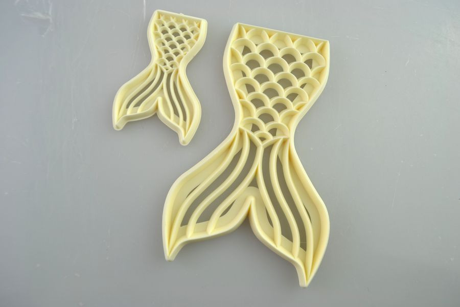 Image of Fondant / Marcipán kiszúró - Sellőfarok(2db)